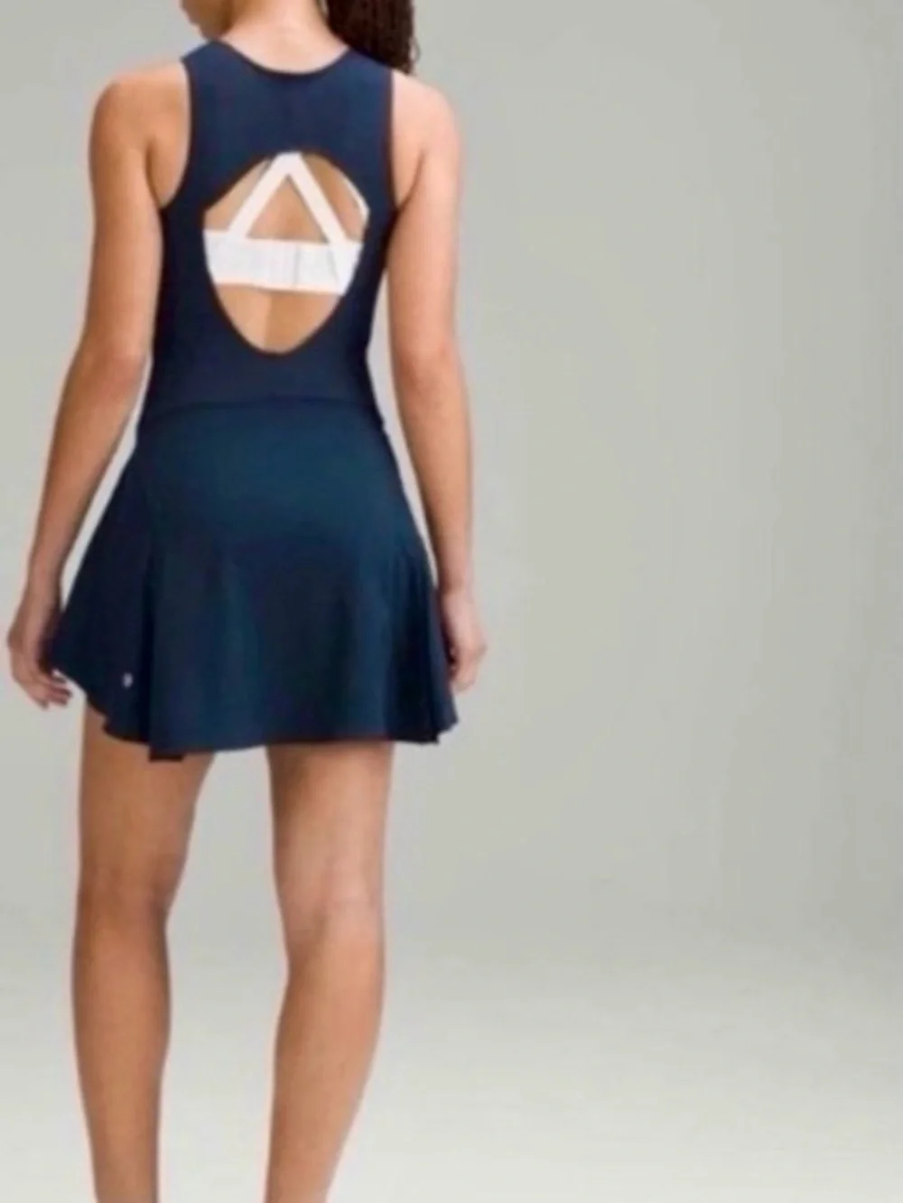 Lululemon Everlux Tennis Dress Navy 8